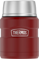 Thermos King Stainless Steel Insulated Food Jar, Red, 16 oz. (EASK3000MR4)