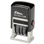 AbilityOne Self Inking Line Dater, Red (7520013523018)