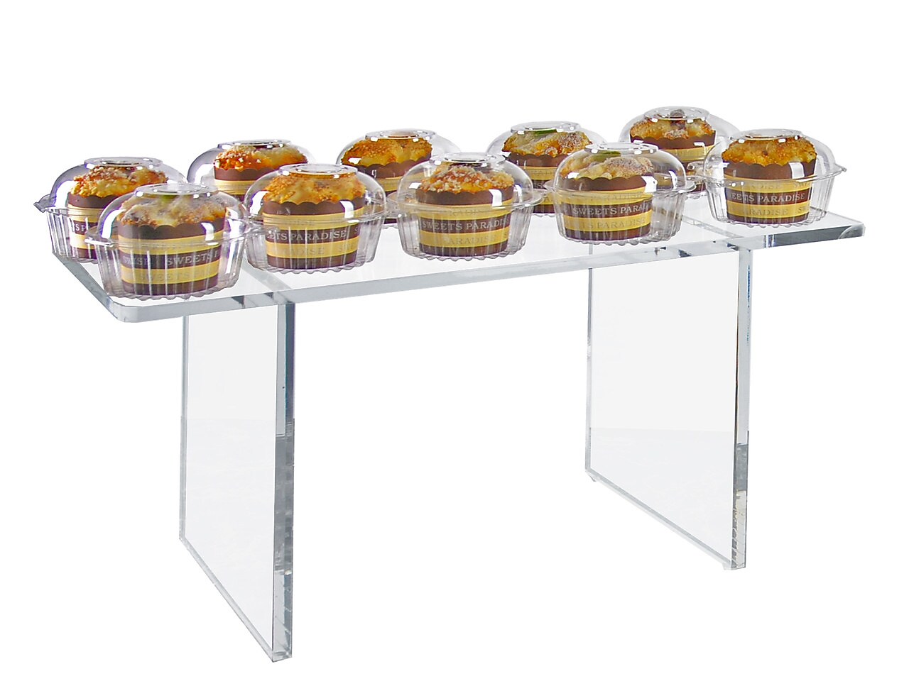Azar Deluxe 22"W Riser, Clear, Each (515382)