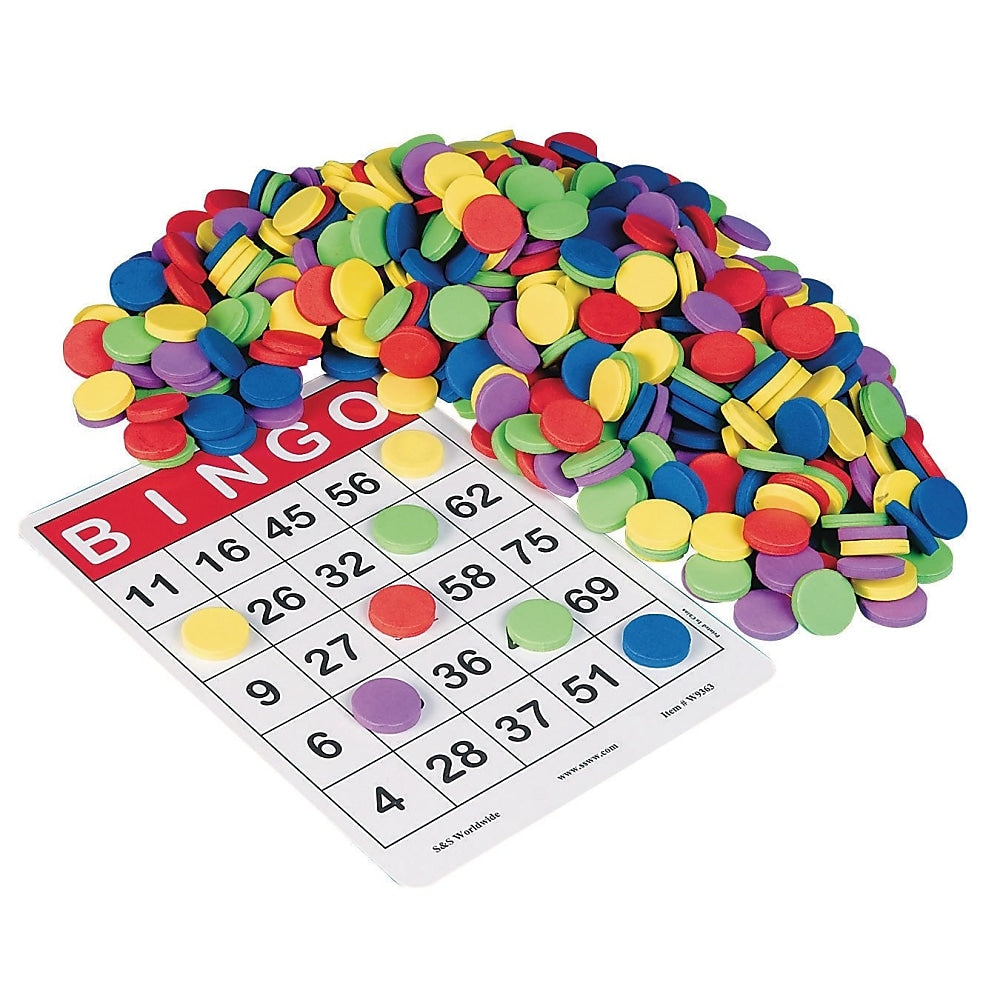 S&S Worldwide Quiet Bingo Chips, 250/Pack (17749001)