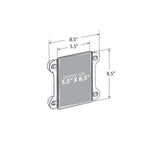 Azar Sign Holder, 8.5" x 8.5", Vertical, Wall Mounted, Clear, Acrylic, 2/Pack (106626)
