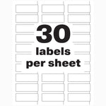 Avery PermaTrack Durable Laser Asset Tag Labels, 3/4" x 2", White, 240 Asset Tags/Pack (61526)