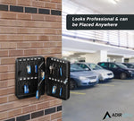 AdirOffice 48-Key Cabinet with Key Lock and Key Tags, Black (681-48-BLK-PKG)