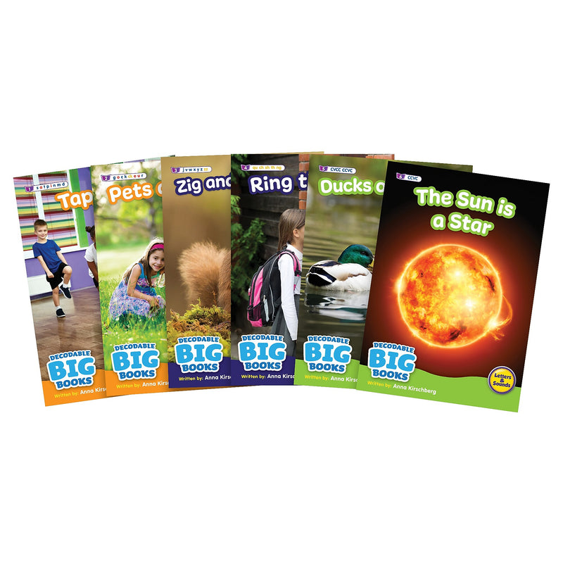 Beanstalk Books Decodable Big Books Non-Fiction Boxed Set, 6/Set (JRLBB160)