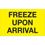 Decker Tape "Freeze Upon Arrival" Label, 3" x 5", 500/Roll (DL2455C)