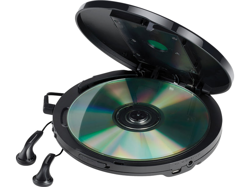 Jensen Wireless Bluetooth CD Player with Digital FM Radio and Bass Boost, Black (CD-60R-BT)