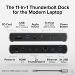 Plugable Thunderbolt 4 & USB4 HDMI Docking Station, 96W, Silver/Black (TBT4-UDX1)