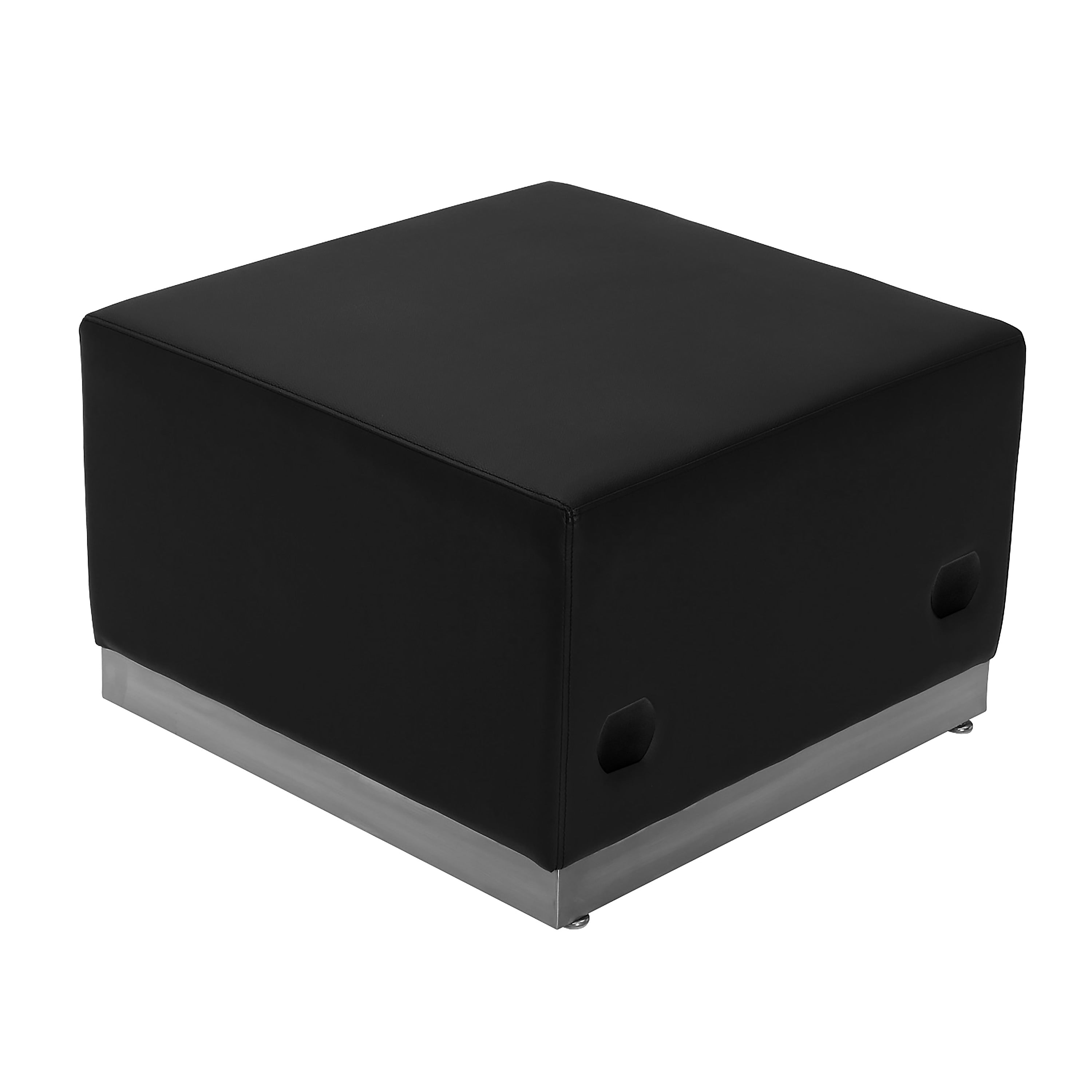 Flash Furniture Alon Ottoman ZB803OTTBK LeatherSoft Reception Chair, Black