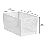 mDesign Steel Organizer, Matte White (25989)