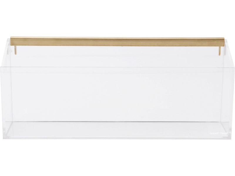 Russell+Hazel 3-Piece Wall Organizer Set, Acrylic/Brass, Clear/Gold (87847)