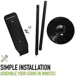 Alpine Industries Universal Floor Stand Hand Soap and Sanitizer Dispenser, Black (430-STAND-BLK)