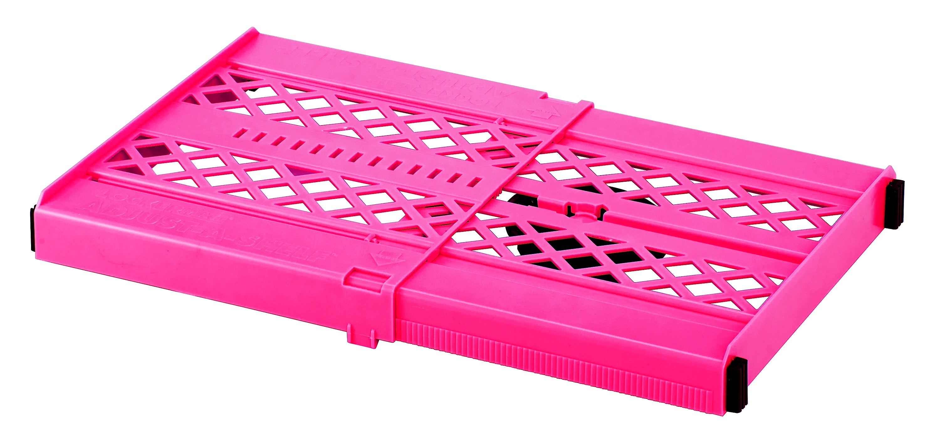 Lockermate Adjust-A-Shelf 10.13" ABS Locker Shelf, Pink, Each (05022)