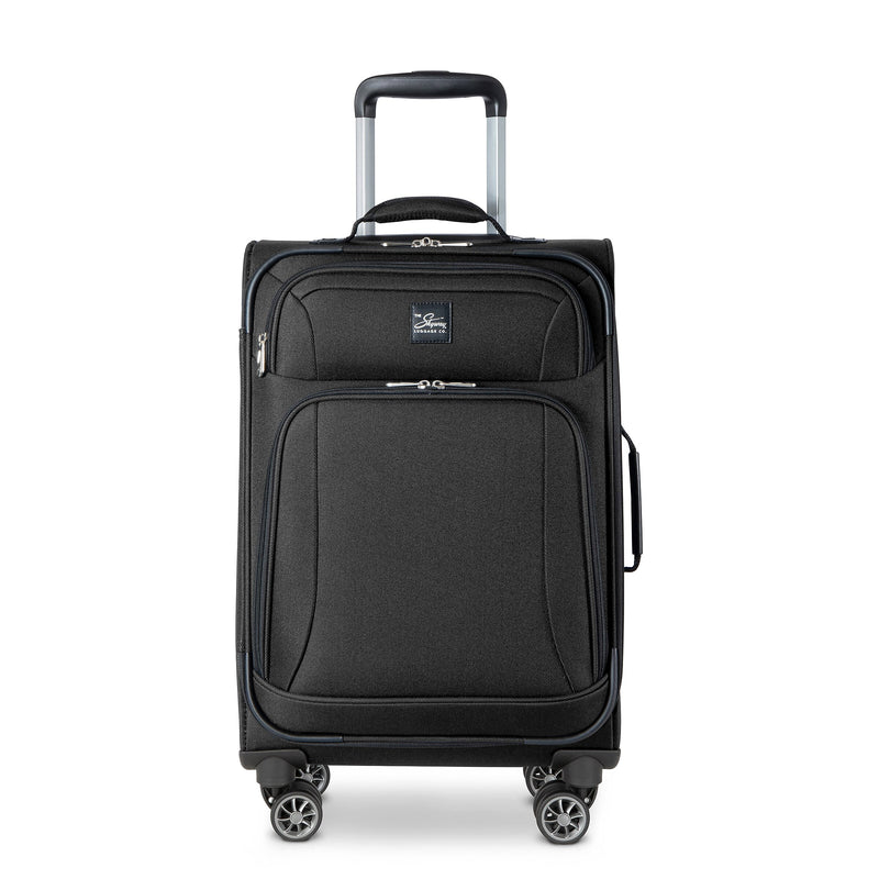 Skyway Luggage Epic 20" Carry-On Suitcase, 8-Wheeled Spinner, Black (450-20"001-4WB)
