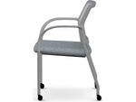 HON Ignition Fabric/Mesh Multipurpose Stacking Chair, Basalt/Silver (HIGS6.F.H.IF.APX25.PR8T)