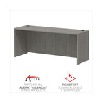Alera Alera Valencia Series Credenza Shell, 70.88w x 23.63d x 29.5h, Gray