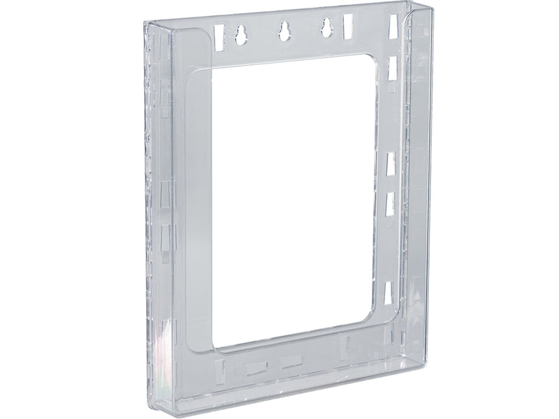 Azar Brochure Holder, 9.125" x 11.25", Vertical, Wall Mounted, Clear, Plastic, 10/Pack (252430)