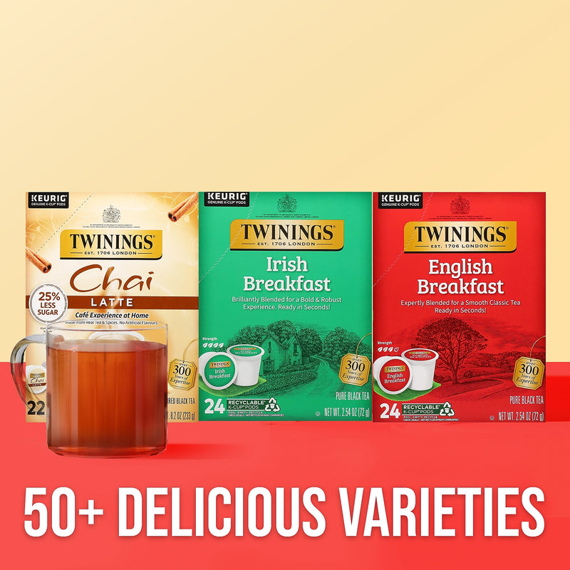 Twinings Irish Breakfast Black Tea, Keurig® K-Cup® Pods, 24/Box (TNA87303)