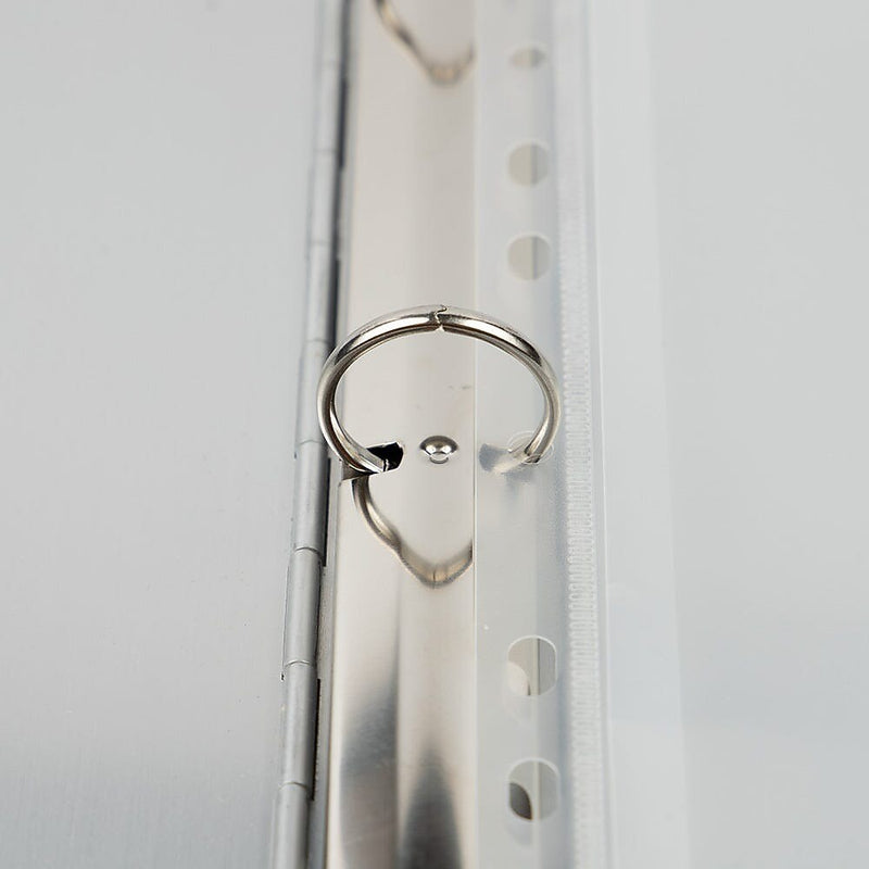 JAM Paper Plastic Binder Pocket, 3-Hole Punched, Clear, 3/Pack (218VB1CLX3)