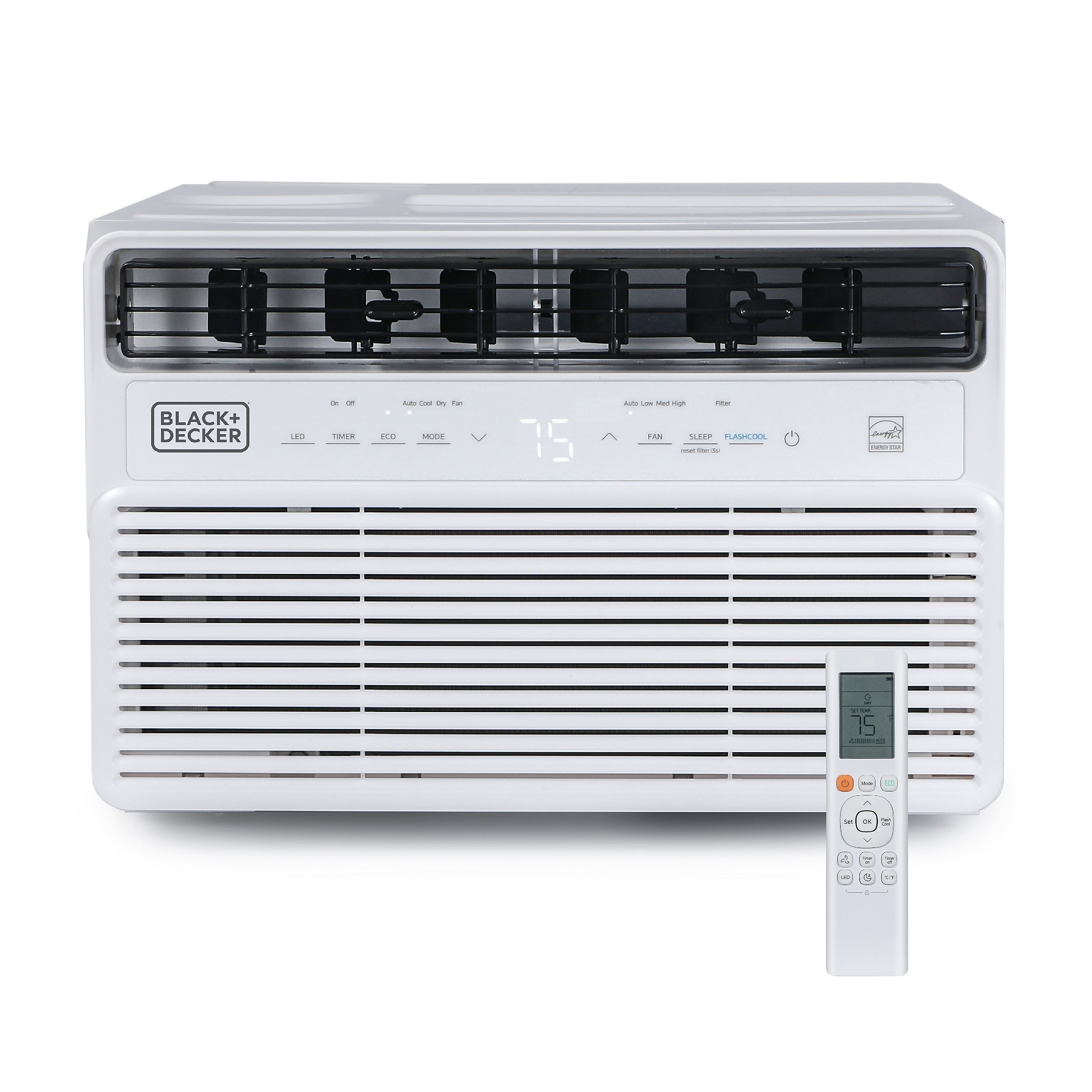 Black & Decker Energy Star 115-Volt 10,000 BTU Window Air Conditioner with Remote, White (BD10NWES)