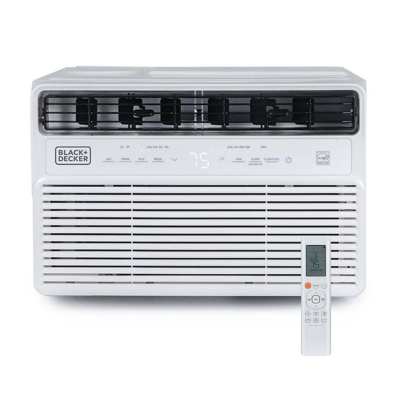 Black & Decker Energy Star 115-Volt 10,000 BTU Window Air Conditioner with Remote, White (BD10NWES)