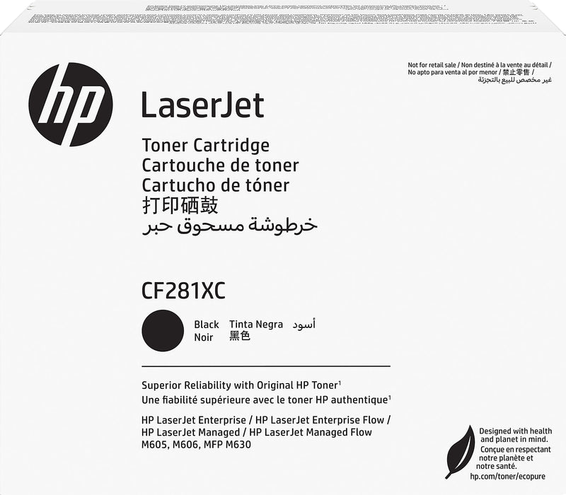 HP 81XC Black High Yield Toner   Cartridge, Prints Up to 25,000 Pages (CF281XC)