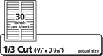 Avery Sure Feed Laser/Inkjet File Folder Labels, 2/3" x 3-7/16", Glossy Clear, 450 Labels/Pack (5029)