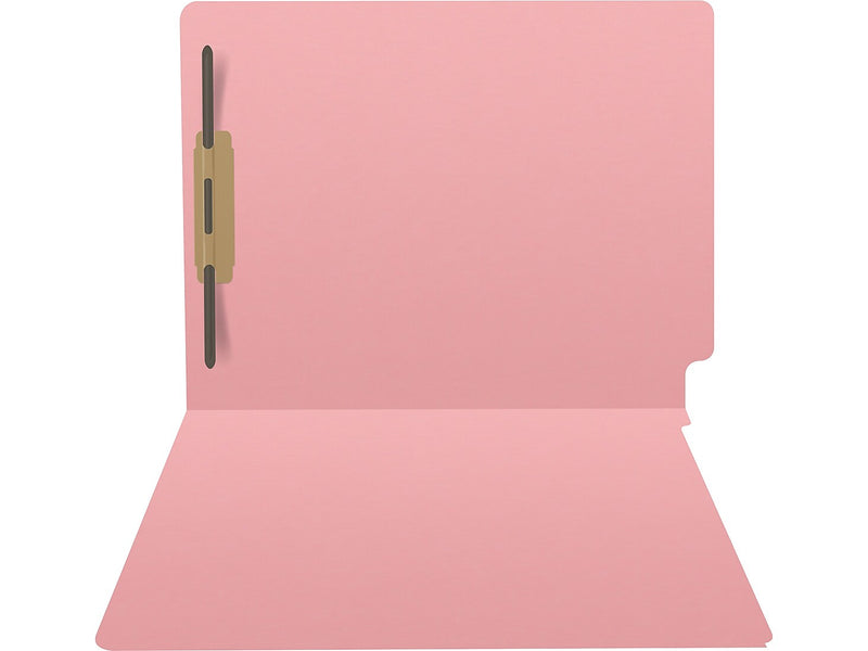 Medical Arts Press Heavy Duty End Tab File Folder, Straight-Cut, Letter Size, Pink, 40/Box (S-09461-PNK)