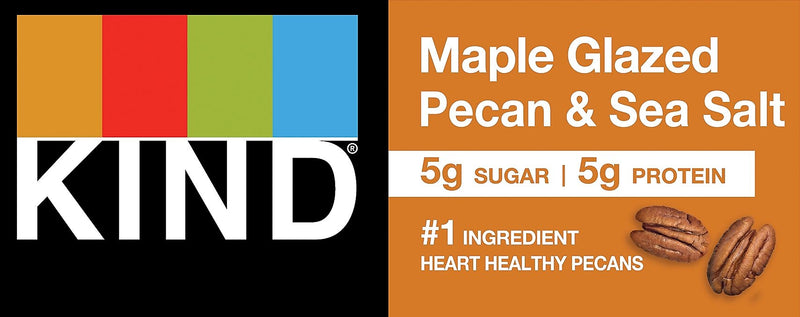 KIND Gluten Free Maple Glazed Pecan & Sea Salt Nut Bar Variety Pack, 1.4 oz., 12 Bars/Box (KND17930)