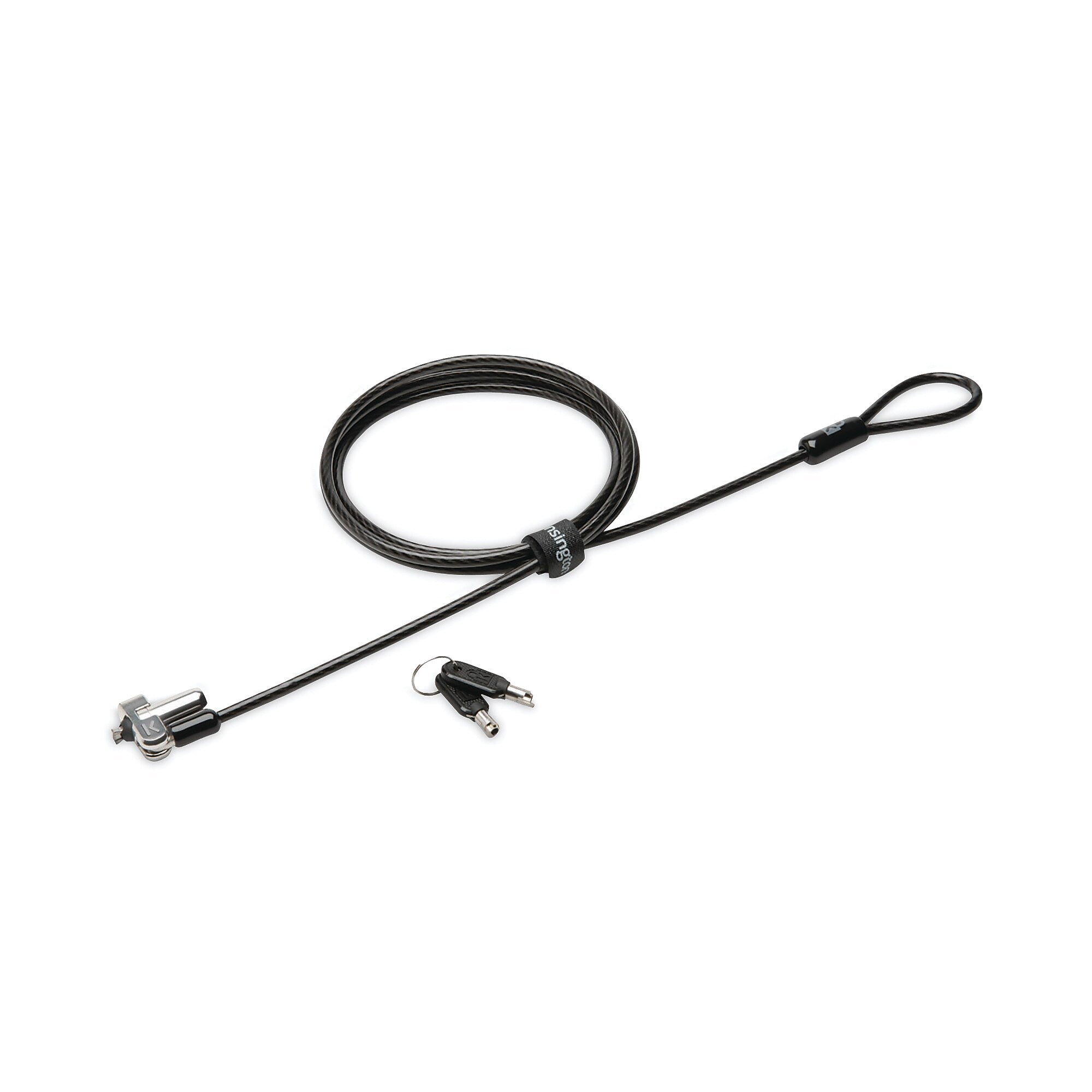 AbilityOne 5340016952554, SKILCRAFT Kensington Keyed Computer Lock, 6 ft Carbon Steel Cable, Black (NSN6952554)