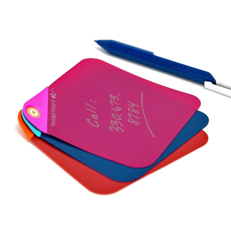 Boogie Board VersaNotes Starter Pack Reusable Notes, Tricolor, 3/Pack (VN10M60001)