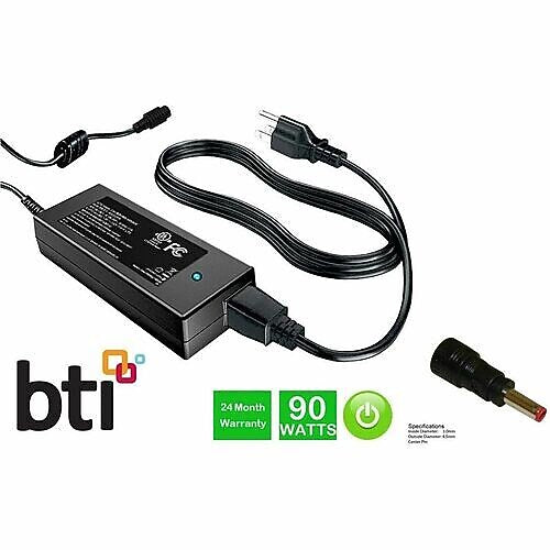 BTI 90W Slim, Laptop Adapter For Dell Inspiron Laptop, Black (492-BDDT-BTI)