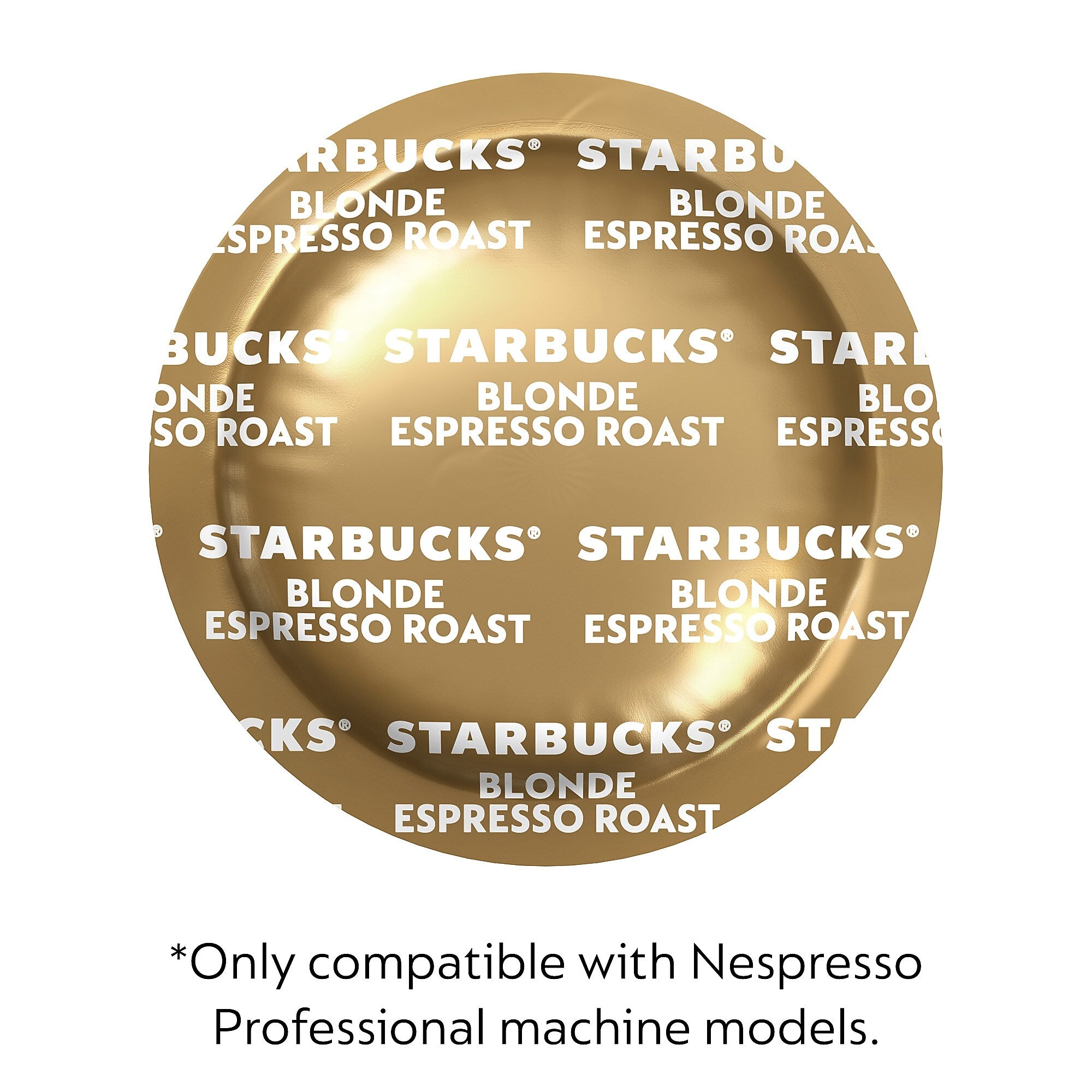 Nespresso Starbucks Blonde Espresso Coffee Nespresso Professional Capsules, Blonde Roast, 50/Box (2907.84)