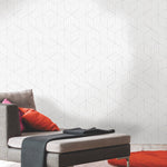 York Wallcoverings Stripped Hexagon Peel and Stick Wallpaper (RMK10705WP)