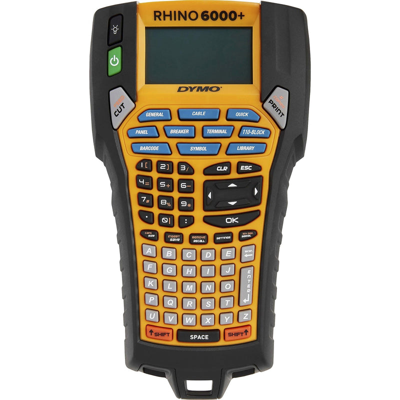DYMO Rhino 6000+ Rechargeable Thermal Industrial Label Maker, Black/Yellow (2122499)