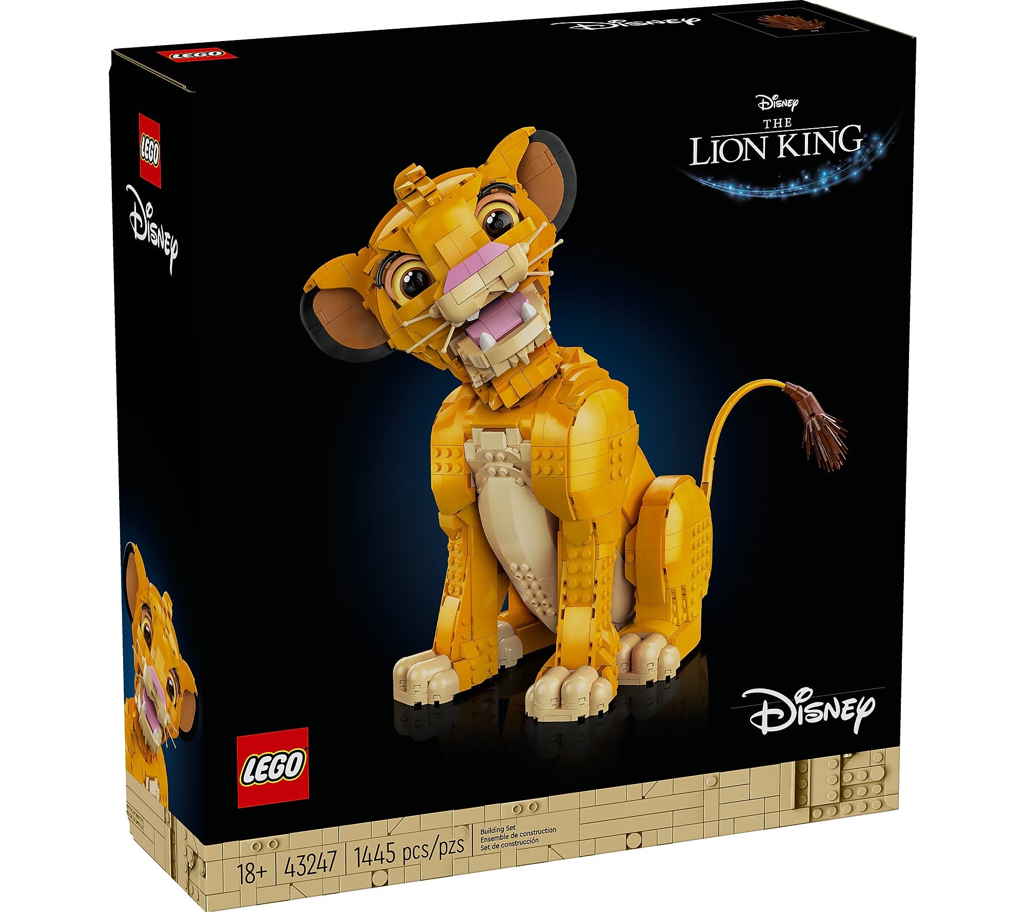 LEGO Disney Classic Young Simba the Lion King, 1445 Pieces (43247)