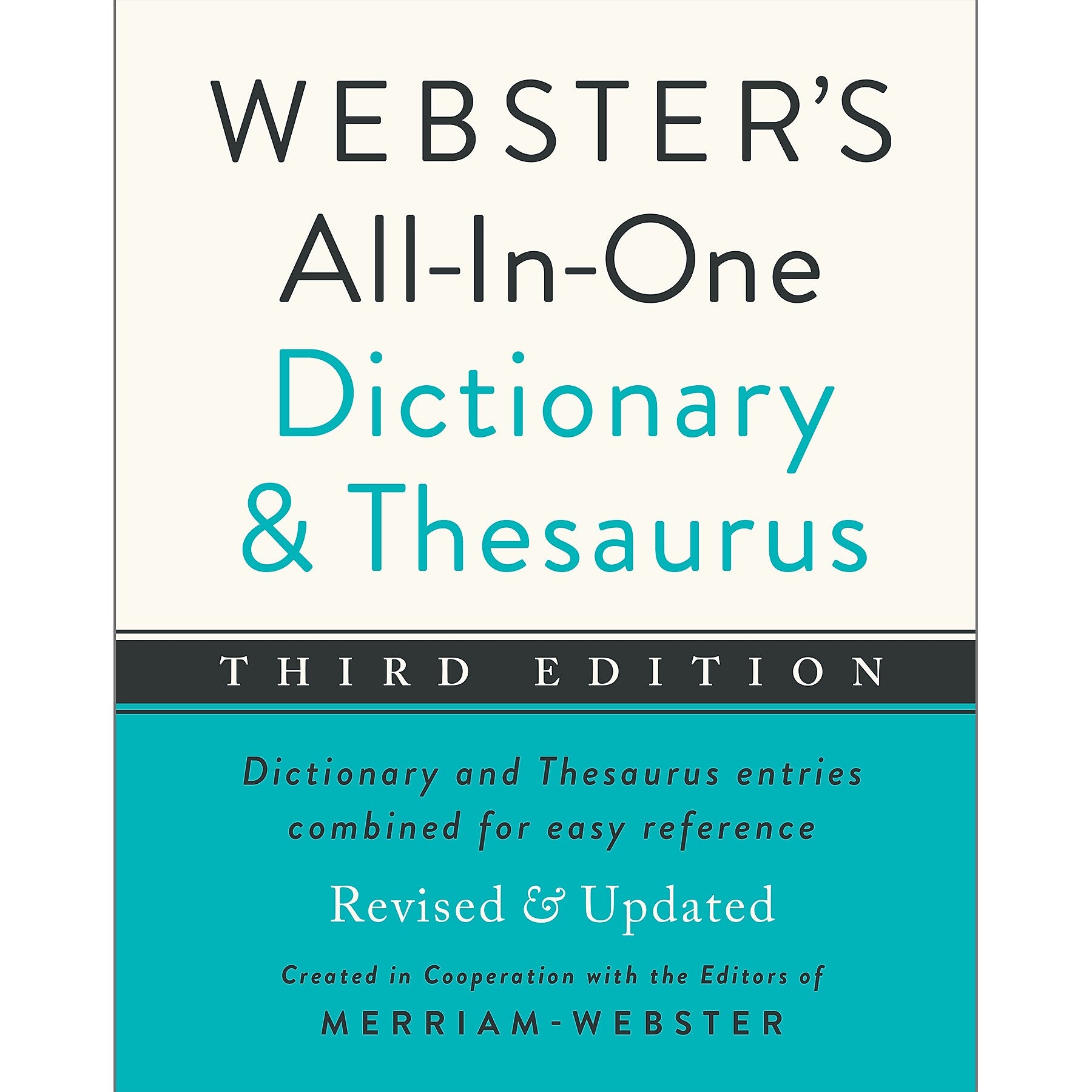 Federal Street Press Webster's All-in-One Dictionary & Thesaurus, Third Edition (FSP9781596951846)