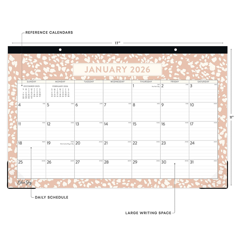 2026 Blue Sky Natalya 17" x 11" Monthly Desk Calendar (148771-26)