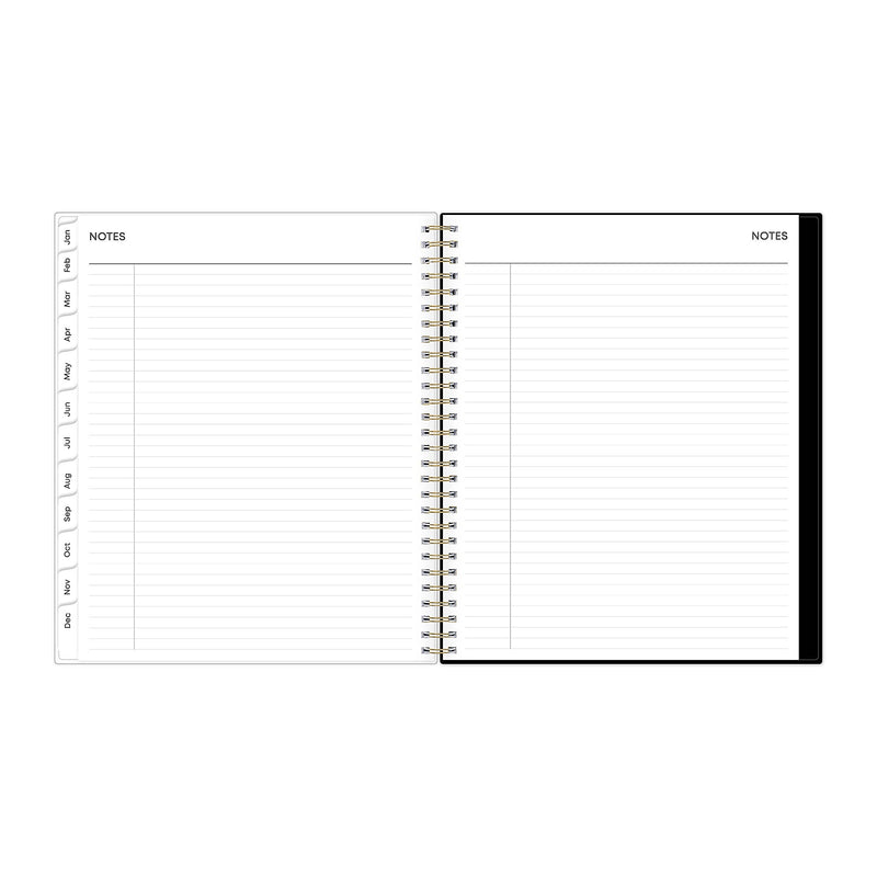 Planning Calendar BS Baccara Dark Poly CYO 8x10 RY26 Monthly Safety Wirebound -