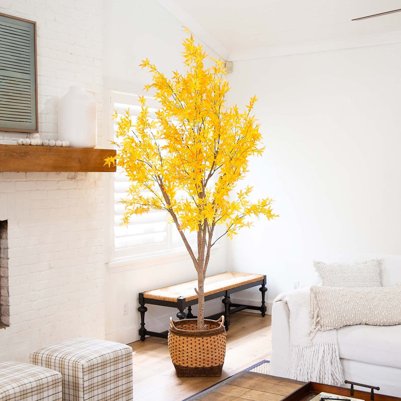 Nearly Natural 9' Autumn Maple Artificial Fall Tree (T4812)