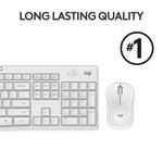 Logitech MK295 Silent Keyboard and Mouse Combo, Off White (920-009783)