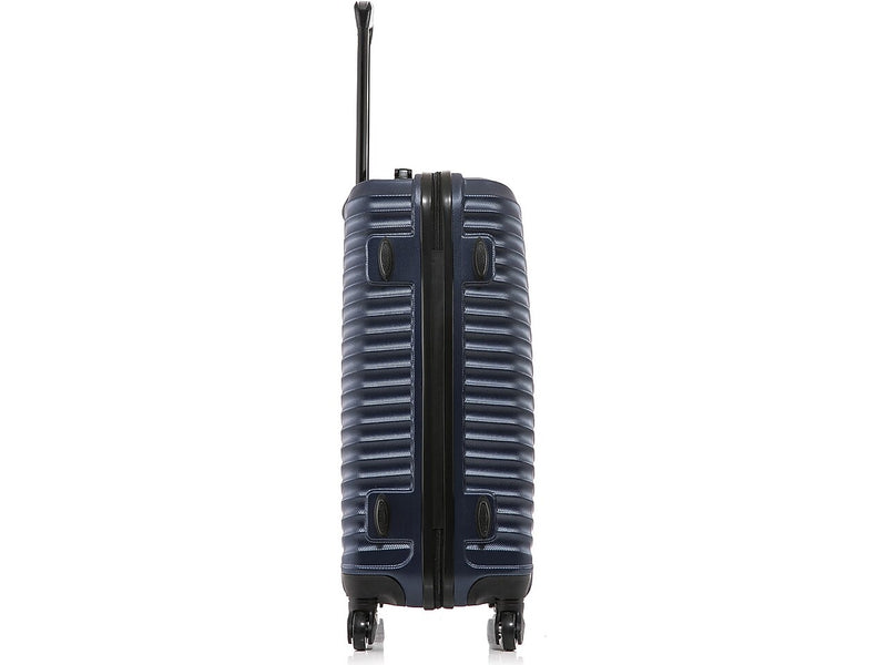 DUKAP Adly 24" Hardside Suitcase, 4-Wheeled Spinner, TSA Checkpoint Friendly, Navy Blue (DKADL00M-BLU)