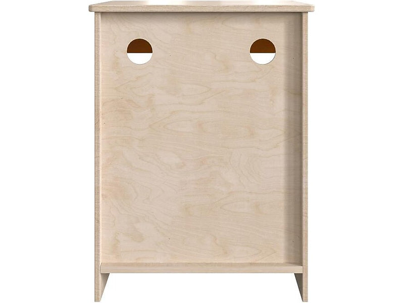 Flash Furniture Bright Beginnings Kids' 2-Shelf Kitchen Cabinet, Brown/Orange (MK-ME03539-GG)