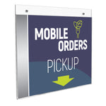 Deflecto Classic Image Document Holder, 8.5" x 11", Horizontal, Wall Mounted, Clear Plastic (68301)