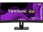 ViewSonic Ergonomic 34" Curved 100Hz LED Monitor, Black (VG3456C)