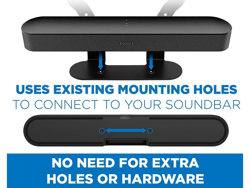 Mount-It! Sonos Beam TV Mounting Soundbar Shelf, 11 lbs. (MI-SB44)