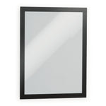 Durable DURAFRAME Document Holder, 8.5" x 11", Wall Mounted, Vertical/Horizontal, Bottom Loading, Black, 2/Pack (DUR-476801)