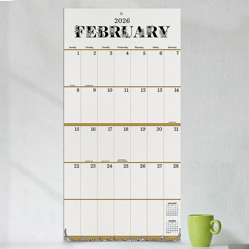 2026 TF Publishing Big Grid 12" x 12" Monthly Wall Calendar (26-1103)
