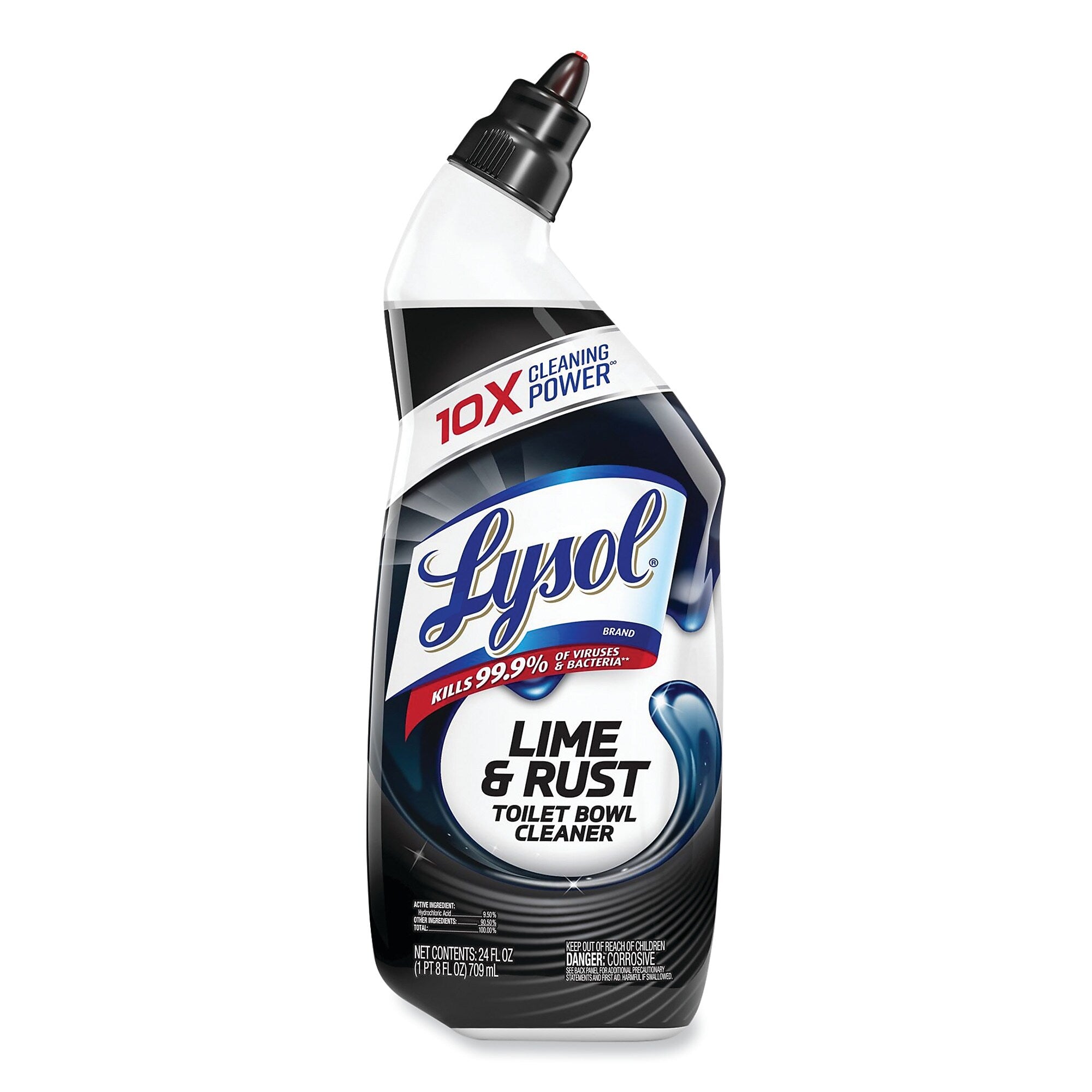 Lysol Disinfectant Lime & Rust Toilet Bowl Cleaner, Lime & Rust, Atlantic Fresh, 24 fl oz., 9/Carton (RAC98013)