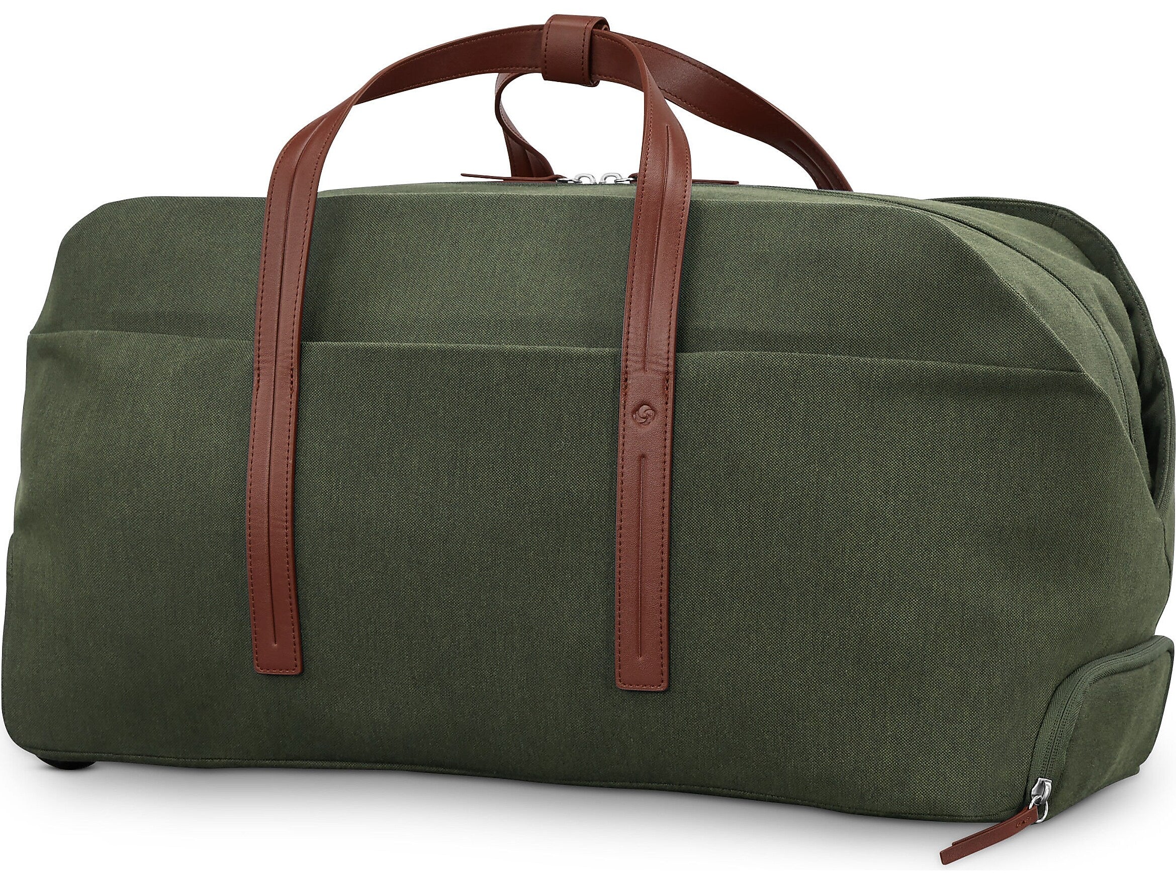 Samsonite Virtuosa 11.5" Polyester Telescoping Weekender Duffel with Wheels, Pine Green (149198-1693)
