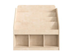 Flash Furniture Bright Beginnings 3-Section Modular Bookstand with Storage, 36" x 34.75", Brown (MKKE24282)